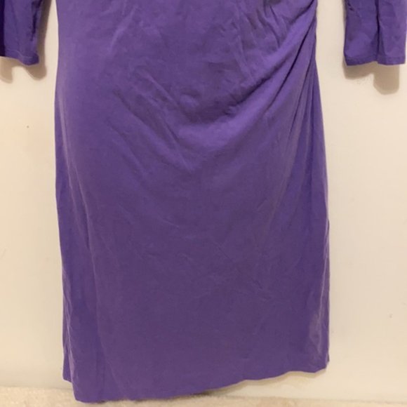 Patagonia Seabreaks Cowl Neck Asymmetrical A Line Purple Dress Size Medium - Picture 4 of 8